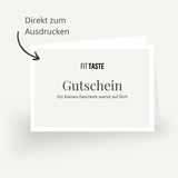 FITTASTE digitaler Geschenkgutschein - FITTASTE