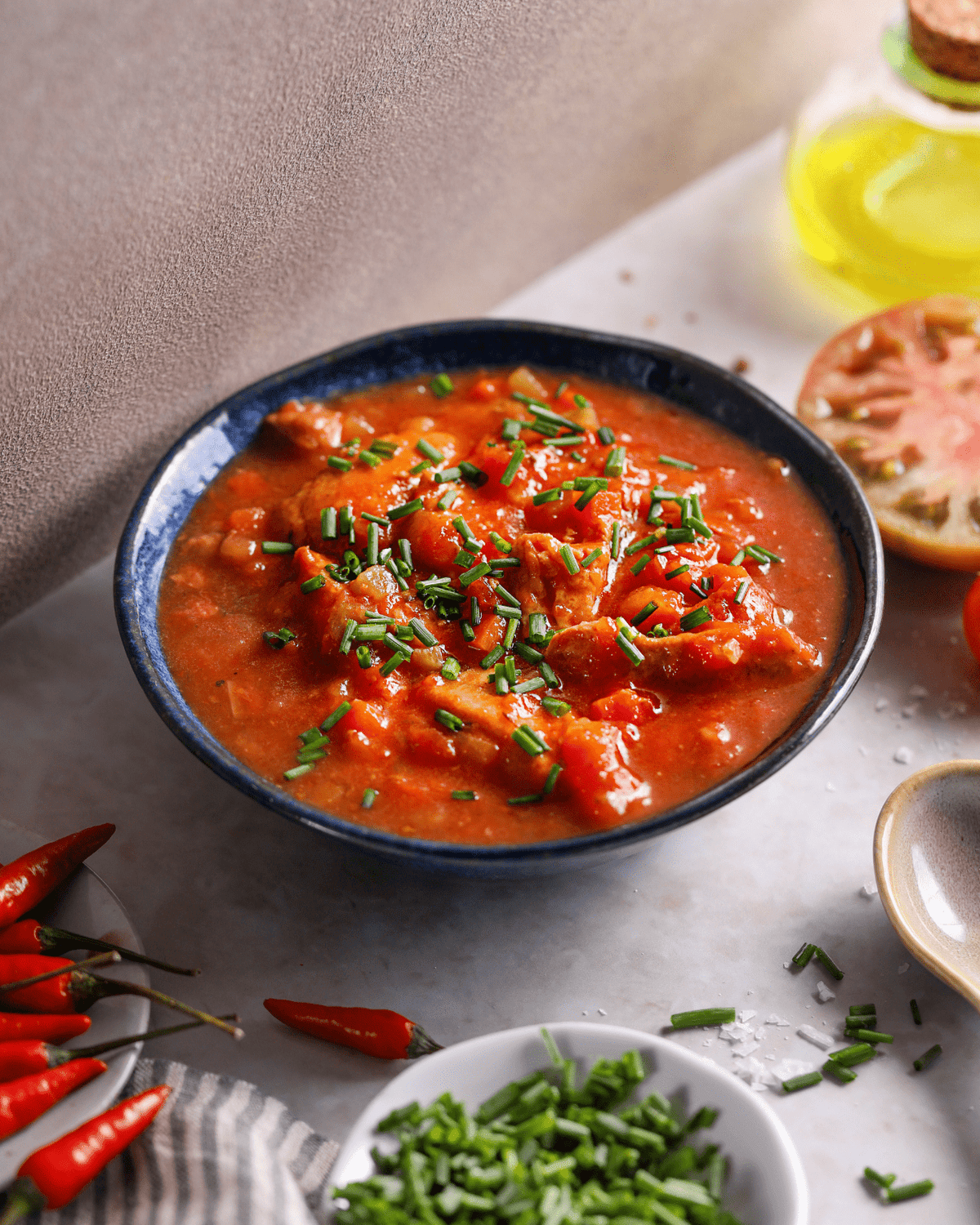 hähnchen in tomatensauce - FITTASTE