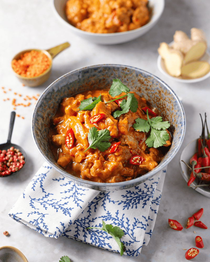 rotes hähnchencurry - FITTASTE