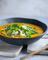 süßkartoffel-lauch suppe - FITTASTE