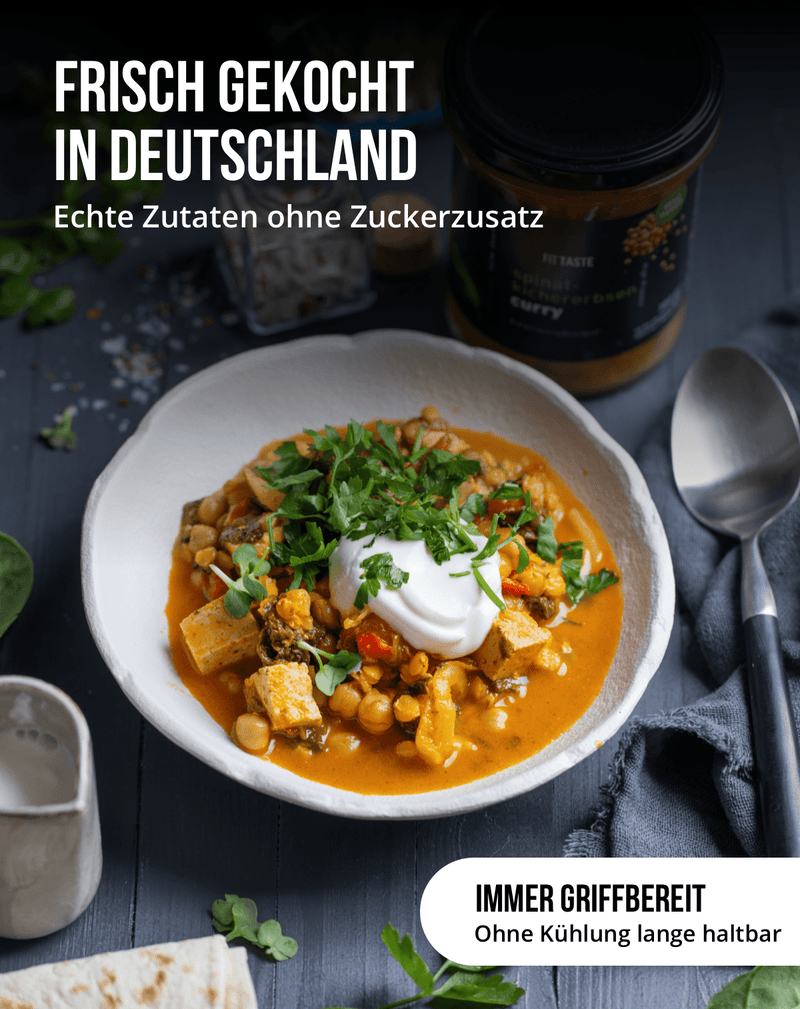 spinat-kichererbsen curry - FITTASTE