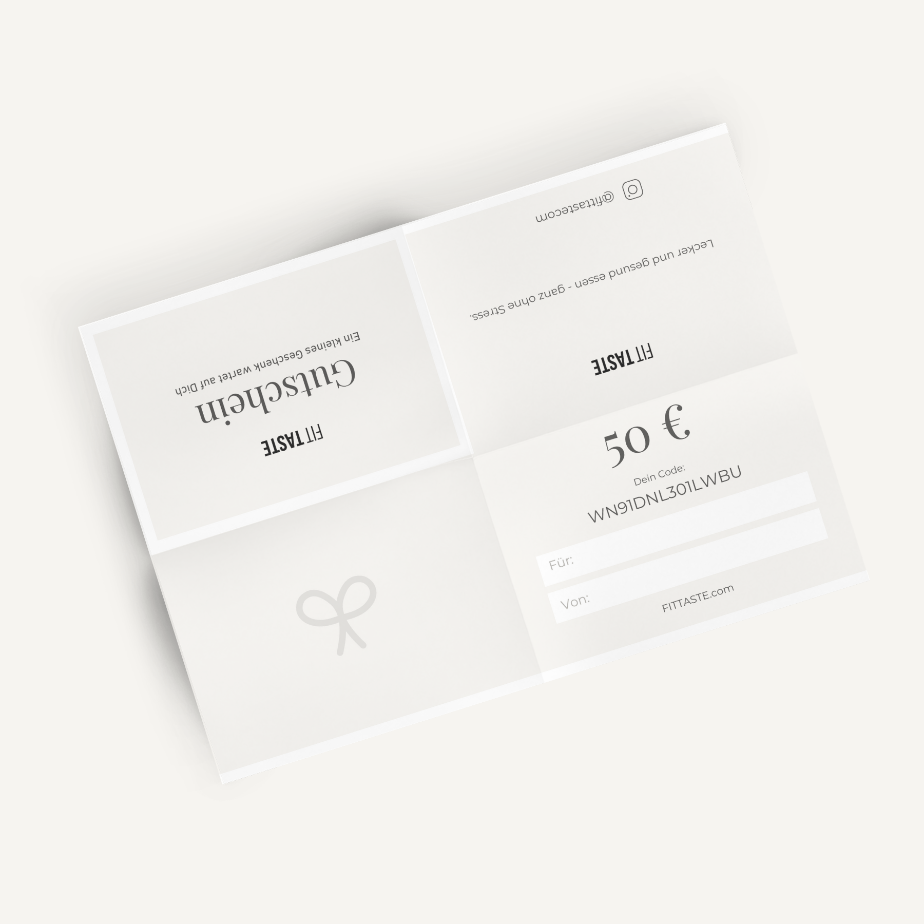 FITTASTE digitaler Geschenkgutschein - FITTASTE