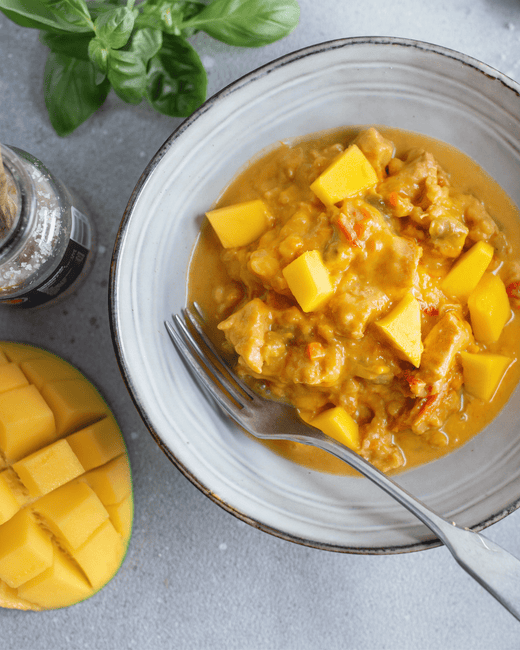 hähnchen mango bowl