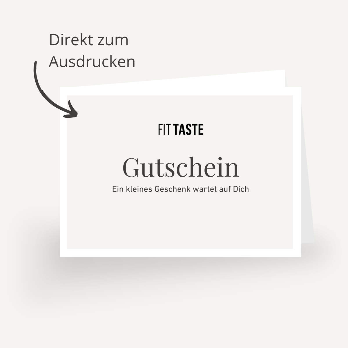 FITTASTE digitaler Geschenkgutschein - FITTASTE