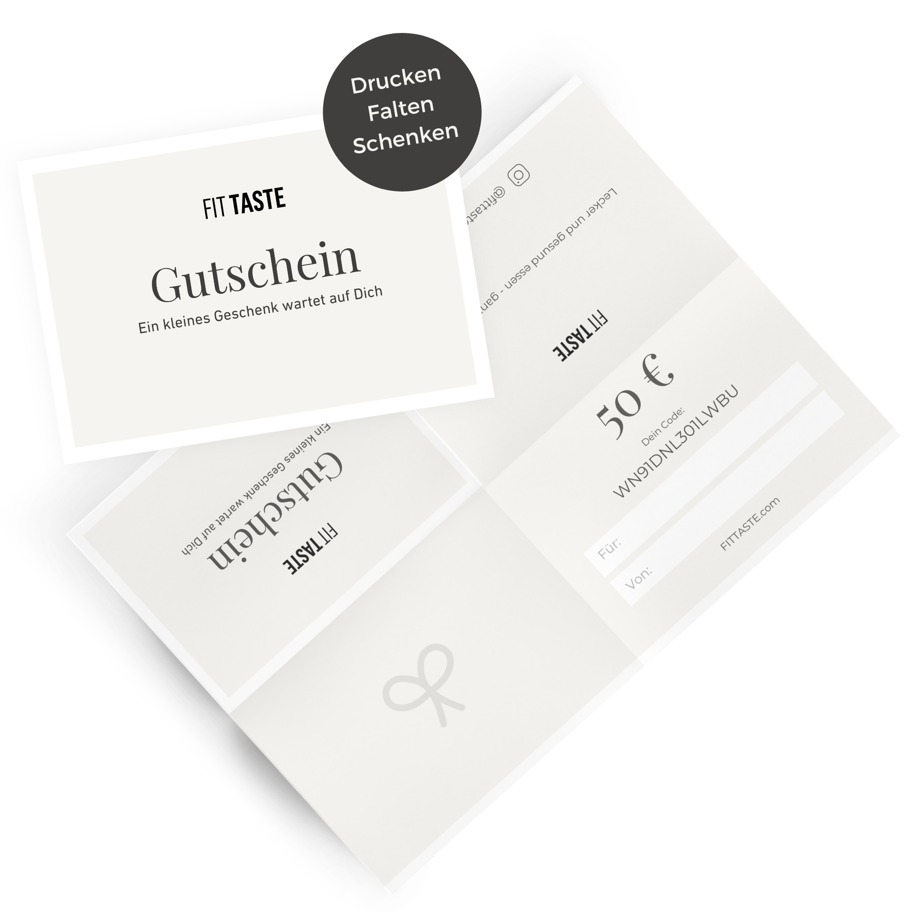 FITTASTE digitaler Geschenkgutschein - FITTASTE