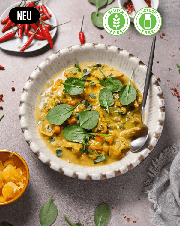 hähnchen spinat-curry - FITTASTE