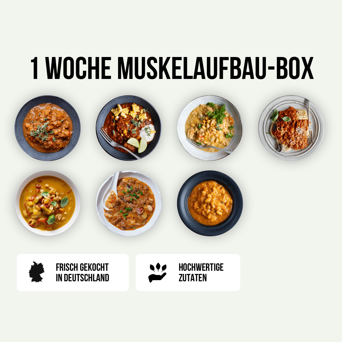 1 Woche Muskelaufbau-Box - FITTASTE