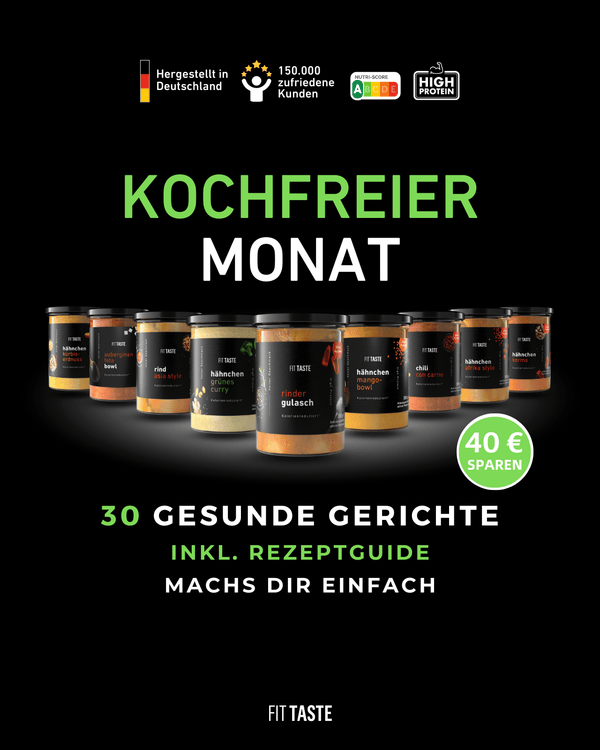 Kochfreier Monat - mehr Zeit für dich - FITTASTE