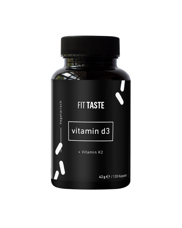 FITTASTE Vitamin D3+K2  - 120 Kapseln - FITTASTE