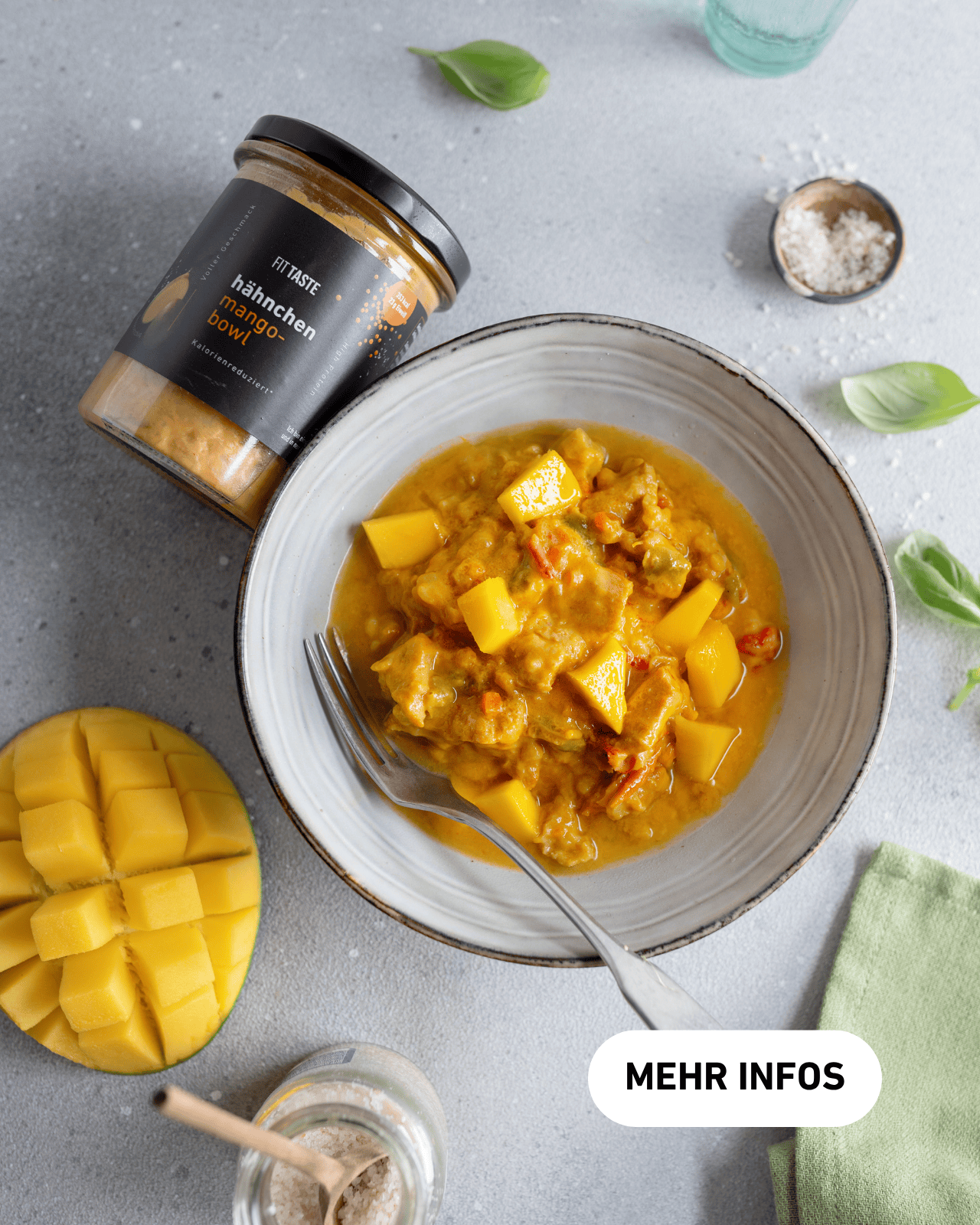 hähnchen mango bowl - FITTASTE