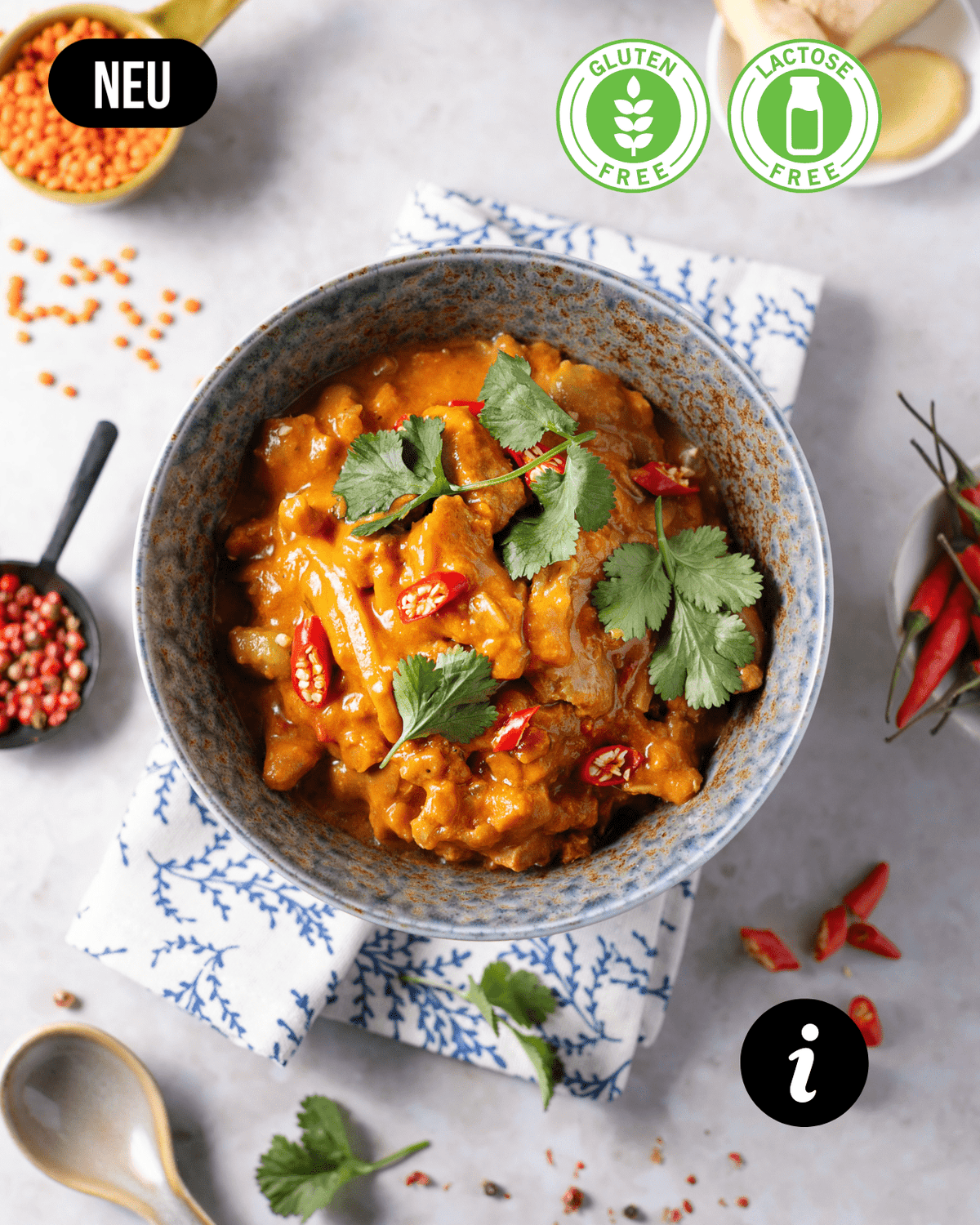 rotes hähnchencurry - FITTASTE