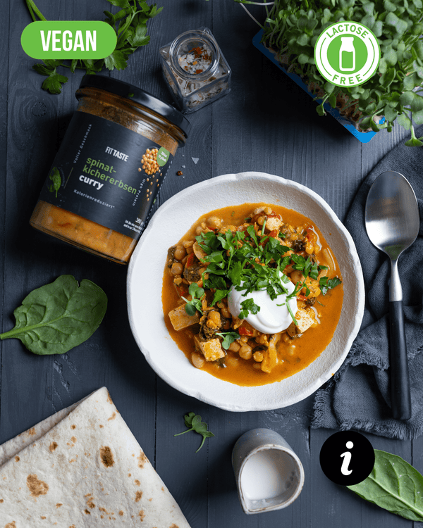 spinat-kichererbsen curry - FITTASTE