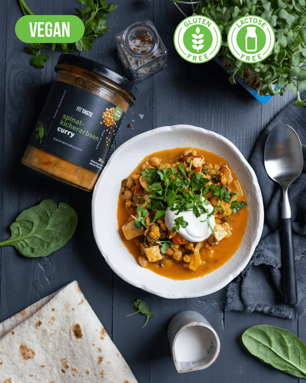 spinat-kichererbsen curry - FITTASTE