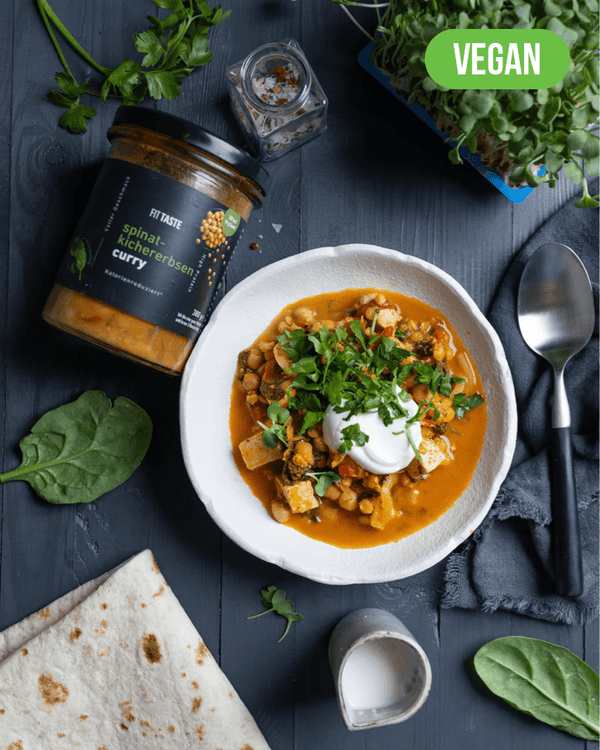 spinat-kichererbsen curry - FITTASTE
