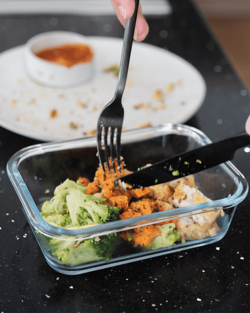 FITTASTE Frischhaltedosen Set aus Glas (3x Dose + 3x Deckel) - FITTASTE