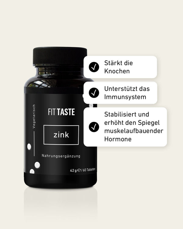 FITTASTE Zink - 60 Tabletten - FITTASTE